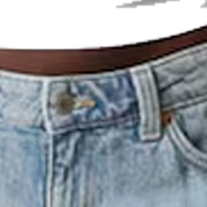 Shorts de mezclilla de cintura alta con dobladillo deshilachado para mujer, pantalones cortos casuales de algodón lavado claro para verano - Product Image 6