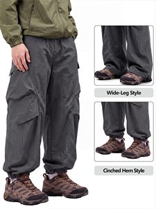 Pantalones Cargo Holgados para Hombre, Resistentes al Agua, Ligeros, Tipo Paracaídas, Venta al Por Mayor OEM - Product Image 5
