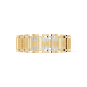 Aurum Diam Gold <b>Silver</b> Open <b>Cuff</b> <b>Bracelet</b> Name Pendant Micro Pave Moissanite Charm EGI Certified Crown Shape Unisex Party Gift - Product Image 3