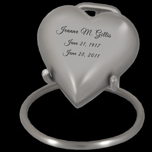 Urna de peltre al por mayor con forma de corazón, pequeña urna conmemorativa para cenizas de cremación. - Product Image 1
