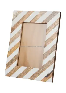 Marco de fotos de resina personalizado 4x6, diseño de incrustaciones de hueso clásico, mesa de madera de alta demanda, decoración del hogar, marcos de fotos clásicos - Product Image 6