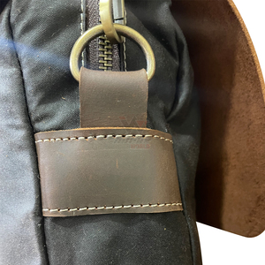 Oily Canvas Small Waterproof Vintage Leather Flap <b>Messenger</b> <b>Bag</b> Unisex <b>Crossbody</b> Outdoor Daily Carry - Product Image 6
