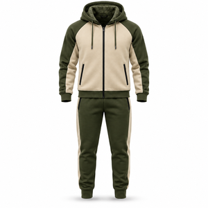 Survêtement d'hiver haut de gamme pour hommes, vêtements de sport personnalisés, ensemble de survêtement en polaire chaud, fabricant en gros - Product Image 4