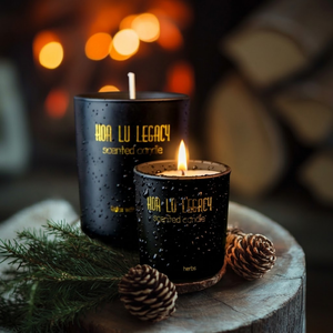 Bougie moderne végane à la cire de soja parfumée à la lavande - Design élégant en cire de coco pour salle de yoga - Product Image 2