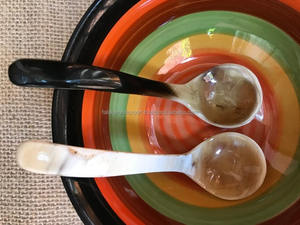 Cuchara de cuerno de búfalo de diseño simple Mini mango Color de cuerno natural Pieza de calidad superior Cuchara de especias de búfalo de Falak World Export - Product Image 3