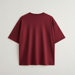Camiseta de Punto para Hombre, 100% Algodón, Cuello Redondo, Manga Corta, Corte Regular, Diseño Liso en la Parte Delantera, Ecológica, Informal, 240 Gramos, Personalizable - Product Image 1