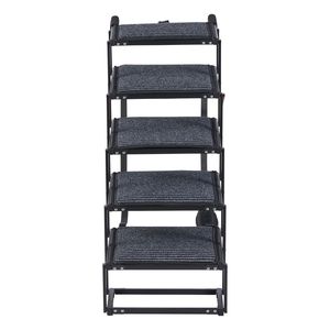 Suministros de Entrenamiento para Mascotas, Rampa Plegable Extra Ancha de 5 Escalones para Perros Grandes, Superficie Antideslizante, Escaleras Portátiles y Ligeras para Coche - Product Image 1
