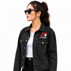 Servicios de Proveedor Mayorista, Chaqueta Vaquera para Mujer con Logotipo Personalizado, Ropa Exterior Vaquera Clásica de Primera Calidad con Talla OEM y Marca Privada - Product Image 5