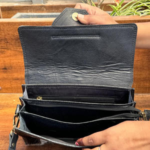 2025 primavera y verano de alta calidad para mujer diseñador parches de piel de vaca bolso bandolera de cuero genuino y bolso de hombro para mujer - Product Image 6