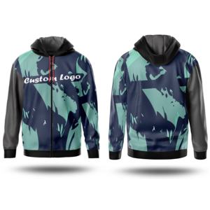 Sudaderas con Capucha y Cremallera de Alta Calidad, con Logotipo Personalizado Bordado, Impresión Digital por Sublimación, Unisex, Invierno, 100% Algodón, con Bolsillo, Nuevo Diseño - Product Image 5