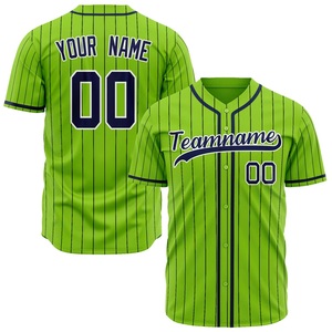 Top Rated Baseball Jersey Button Up Team Shirt Moisture Wicking Polyester Custom Branding OEM ODM Sportswear Supplier - Product Image 1