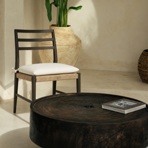 Commercial Grade Solid Teak Wood Fabric <b>Dining</b> <b>Chair</b> Modern Design Eco-Friendly Waterproof Outdoor Hotel Restaurant Resort Villa - Product Image 1