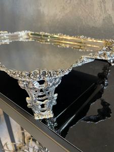 Bandeja de servicio Rectangular chapada en plata personalizada de alta calidad europea latón decorativo para fiestas de Ramadán de boda de Navidad - Product Image 6