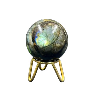 Boule de Labradorite polie faite à la main du meilleur fournisseur, pierre précieuse, sphère de cristal de guérison, style féerique bleu, décor à la maison Feng Shui - Product Image 1