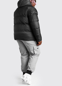 Veste d'hiver matelassée en toile personnalisée pour homme de haute qualité avec rembourrage en coton - Product Image 1