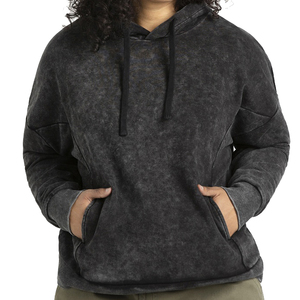 Sudadera con capucha para mujer, color sólido, manga larga, tejido de punto, transpirable, para otoño - Product Image 4