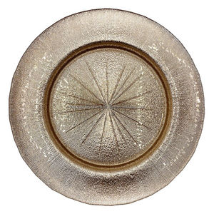 Assiette de présentation décorative en métal pour les occasions festives, idéale pour les mariages, les anniversaires et les dîners de fête. - Product Image 3