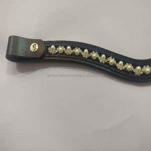 BANDA DE CUERO PARA CEJAS CON CANAL VACÍO DECORAR CON CADENA DE CRISTAL PREMIUIM TODOS LOS TAMAÑOS Y COLORES DISPONIBLES - Product Image 6