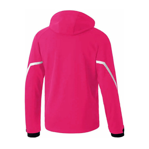 <b>Men's</b> Red Hooded Fleece <b>Jacket</b> Windproof Sporty Zipper Closure Winter Outdoor Wear - Product Image 5