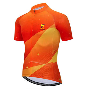Ensembles de cyclisme réversibles 100 % polyester, écologiques, respirants, coupe-vent, anti-bactériens, à séchage rapide et protection UV de Solid Traders - Product Image 1