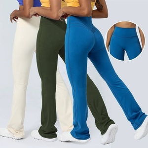 Women High Waist Yoga <b>Leggings</b> V <b>Shape</b> Butt Lifting Gym Fitness Workout Pants Stretch Sports Tights OEM ODM Wholesale - Product Image 1