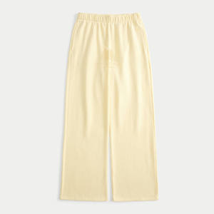 Pantalon de jogging évasé pour femme, en molleton épais 100 % coton biologique, écologique, style hip-hop, haute qualité, mode hiver, vente en gros - Product Image 4