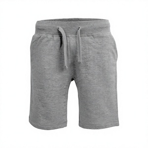 Shorts de jogging pour hommes style urbain, en coton doux, personnalisables avec logo, pour la gym et le sport, prix de gros, motif uni - Product Image 1