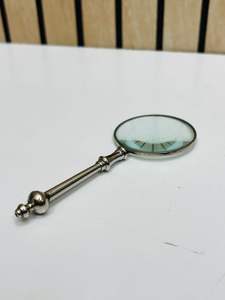 Lupa de Bolsillo Vintage de Níquel de 1.5'' |   Lupa de Inspección Antigua de Mano - Product Image 5