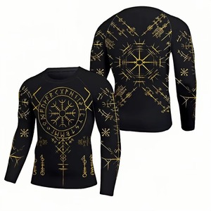Rashguard en polyester/spandex, couleur personnalisée, manches longues, MMA et Jiu Jitsu, avec impression numérique, respirant, unisexe - Product Image 2
