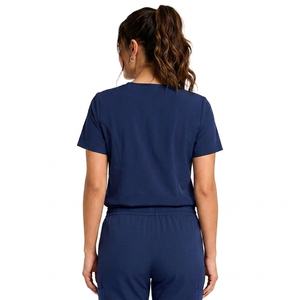 Ensemble de blouses médicales pour hommes et femmes, logo personnalisé, respirant, uniformes d'hôpital, infirmière, esthétique, dentisterie, salon, vêtements de travail - Product Image 4