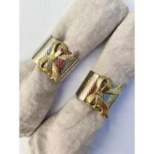 Elegante Anillo de Servilleta Metálico para Restaurante, Decoración de Mesa, Eventos de Boda y Fiestas - Product Image 1
