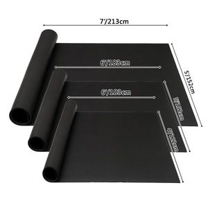Tapis de fitness en PVC noir 5*7 pieds, antidérapant et résistant à l'humidité, respectueux de l'environnement - Product Image 6