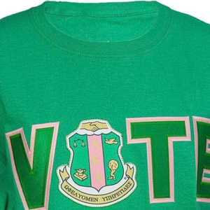   เสื้อยืดผู้หญิงแขนสั้นลายกราฟิกประดับกลิตเตอร์สีเขียว ดีไซน์สไตล์ Sorority แฟชั่นลำลองแนวสตรีท - Product Image 6
