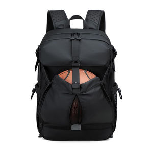 Maroon <b>Top</b> <b>Loading</b> Basketball Bag with Bottom Ball Storage Heavy Duty Sports Backpack for Athletic Training Travel - Product Image 6