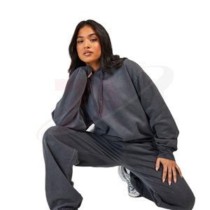 Hooded <b>Tracksuit</b> Casual Two Piece Set Soft Hoodie And Jogger Sportswear Comfortable Daily Wear Women <b>Plain</b> Hooded <b>Tracksuit</b> - Product Image 3
