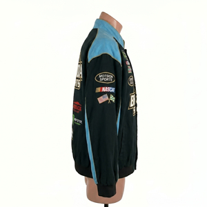 Wholesale OEM Heavy Cotton Motorcycle <b>Jacket</b> Customized Embroidery Logo Patch All Vintage <b>NASCAR</b> Racing Winter Plus Size Men's - Product Image 2