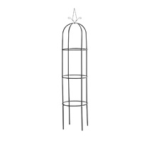 Neuer Verkaufsschlager: Eisen-Gartenobelisk im Modernen Design, Pulverbeschichtet, Langlebig, Perfekt für Blumenpräsentation im Freien, Anpassbare Größe und Form