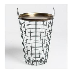 Metallic Wire Geometrical Design Coffee <b>Table</b> End <b>Table</b> <b>Side</b> <b>Table</b> Metal Iron <b>Black</b> Coated Finished <b>Side</b> <b>Table</b> <b>for</b> Decoration - Product Image 3