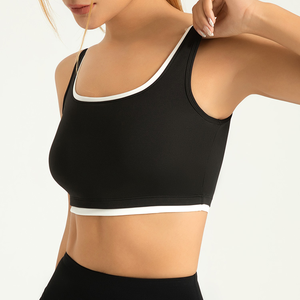 Latest Design Backless High Support Breathable Sports Bra Custom Design Size Wholesale Women Seamless Yoga Sports Bra - Product Image 4