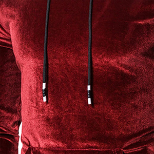 Street Style <b>Velvet</b> Hoodies For Unisex Best Fashion Wears Plain Slim Fit Pullover Soft <b>Velvet</b> Hoodies For Men's - Product Image 5