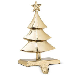 Juego de 2 Soportes Resistentes de Metal Fundido para Calcetines de Navidad, Acabado Dorado, Colgadores para Chimenea, Decoración Navideña, Precio Razonable - Product Image 2