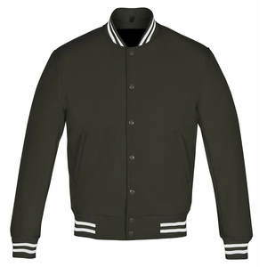 Chaquetas de Béisbol Varsity con Parches Bordados Personalizados, Camuflaje, Impermeables, de Lana/Satén para Hombres Adultos - Product Image 4