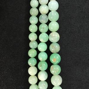 Perles en vrac de chrysoprase naturelle certifiée IGI de qualité AA, 7,5 mm-10 mm, vert feu, pour la fabrication de bijoux et l'artisanat – Vente chaude - Product Image 1
