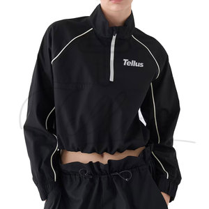 Chaqueta Bomber Corta de Punto Personalizada para Mujer, OEM, de Alta Calidad, Impermeable, Tallas Grandes, Nuevo Diseño, Chaquetas Bomber para Gimnasio Personalizadas - Product Image 2