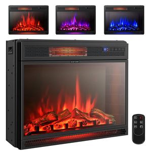 Chimenea Eléctrica Independiente y Empotrable de 28 Pulgadas con Control Remoto, Chimeneas Eléctricas Modernas - Product Image 2