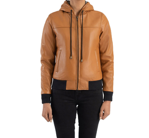 Wholesale Fashionable Outdoor Leather Jacket for Woman Women Winter Short Leather Jacket Most Selling Product - Product Image 5