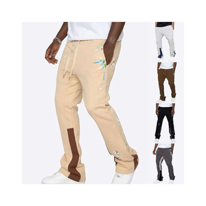 Designer Your Own Dept Gallery <b>Men's</b> High Quality <b>Flared</b> Jogger Elastic Waistband Fashion Wear <b>Flared</b> <b>Men's</b> Pants Washed <b>Trouser</b> - Product Image 1