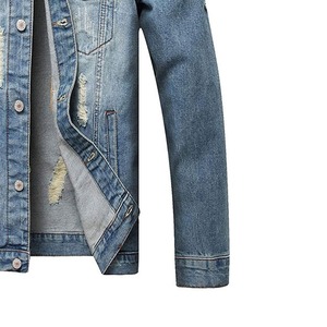 Chaqueta Vaquera para Hombre con Logotipo Personalizado al por Mayor, Transpirable para Uso en Exteriores, Estilo Urbano - Product Image 6