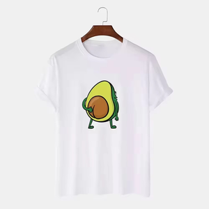 เสื้อยืดแขนสั้นผู้ชายคุณภาพสูง ผ้าฝ้าย 100% สกรีนโลโก้ได้ คอกลม สตรีทแวร์ เป็นมิตรกับสิ่งแวดล้อม ระบายอากาศได้ดี แห้งเร็ว - Product Image 1