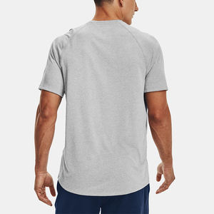 Men's Black Short Sleeve Quick Dry <b>Polyester</b> <b>T</b>-<b>Shirt</b> Regular Fit O-Neck Casual Solid Color Knitted Sport Wear - Product Image 4